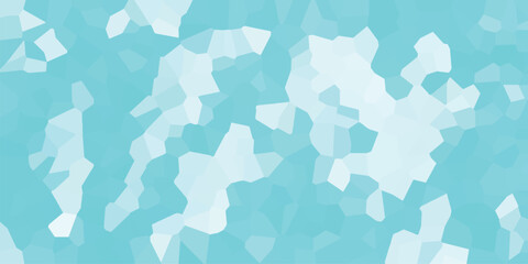 Abstract blue and white mosaic background with a geometric pattern suitable for various design projects and digital artwork.