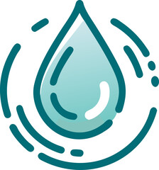 Fototapeta premium water drop symbol