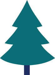 Obraz premium green christmas tree icon
