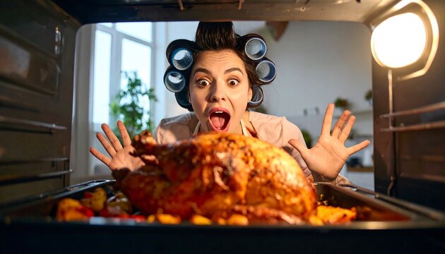 Roasted Turkey Cooking Surprise! Thanksgiving Dinner Prep