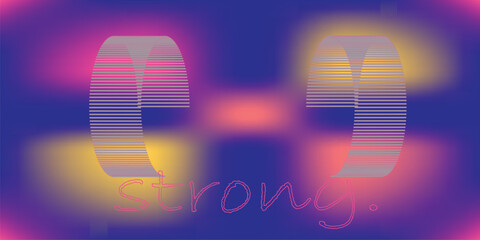 Obraz premium Blurred light strong colorful gradient background