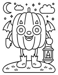 Halloween and Pumpkin Coloring Pages – Fun, Spooky, and Easy Designs for Kids and Adults | Ghosts, Witches, Black Cats, Haunted Houses & Trick or Treat Fun