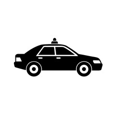 vector illustration of a taxi