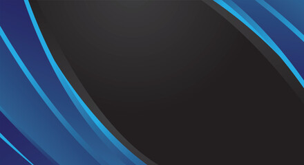 Black background dark blue gradient curve element