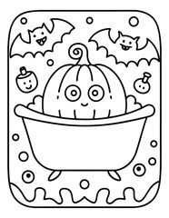 Halloween and Pumpkin Coloring Pages – Fun, Spooky, and Easy Designs for Kids and Adults | Ghosts, Witches, Black Cats, Haunted Houses & Trick or Treat Fun