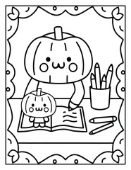 Halloween and Pumpkin Coloring Pages – Fun, Spooky, and Easy Designs for Kids and Adults | Ghosts, Witches, Black Cats, Haunted Houses & Trick or Treat Fun