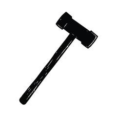 a weathered sledgehammer a tool of strength 
