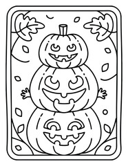 Halloween and Pumpkin Coloring Pages – Fun, Spooky, and Easy Designs for Kids and Adults | Ghosts, Witches, Black Cats, Haunted Houses & Trick or Treat Fun