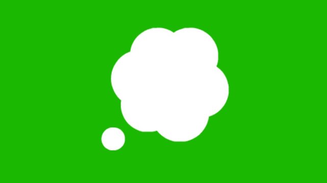 bubble text on green screen