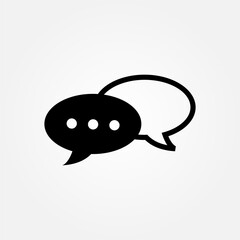 chat conversation icon symbol illustration vector eps10 logo template design