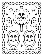 Halloween and Pumpkin Coloring Pages – Fun, Spooky, and Easy Designs for Kids and Adults | Ghosts, Witches, Black Cats, Haunted Houses & Trick or Treat Fun