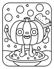 Halloween and Pumpkin Coloring Pages – Fun, Spooky, and Easy Designs for Kids and Adults | Ghosts, Witches, Black Cats, Haunted Houses & Trick or Treat Fun