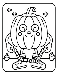 Halloween and Pumpkin Coloring Pages – Fun, Spooky, and Easy Designs for Kids and Adults | Ghosts, Witches, Black Cats, Haunted Houses & Trick or Treat Fun