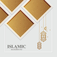 luxury islamic Arabic Ornament Border Arabesque Pattern Background