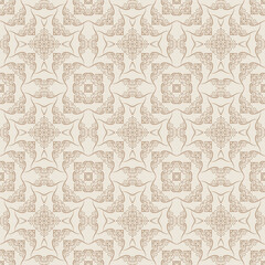 Vintage Damask Style Floral Swirl Decorative Seamless Pattern