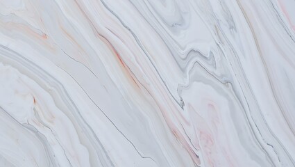 Obraz premium Close-Up White Marble Texture with Gray and Pink Veins and Soft Edges