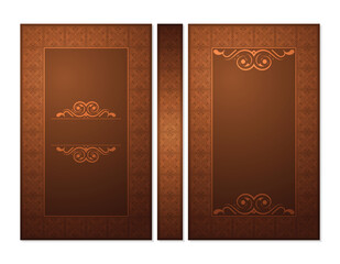Elegant Ornamental Pattern Book Cover Design Template