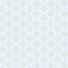 Decorative Geometric Repeat Pattern Design with Soft Pastel Color Scheme