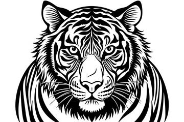 tiger head vector