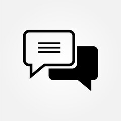chat conversation icon symbol illustration vector eps10 logo template design