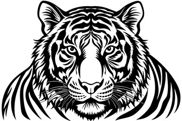 tiger head vector