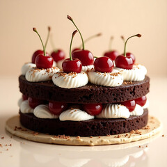 Tempting Black Forest Dessert with Luscious Cherry Topping