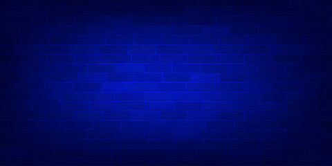 Blue bricks background. Abstract bricks color gradient Background. Modern blue bricks lines pattern. Suit for business, cover, header, wallpaper, corporate, website, flyer