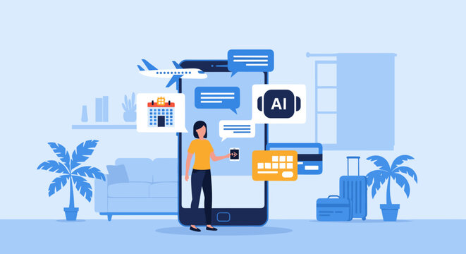 AI powered customer service insights and travel booking made simple, facilitating personalized experiences and efficient planning,