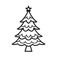 set of christmas trees