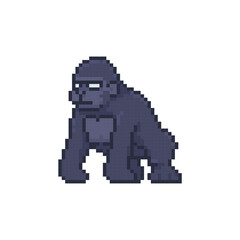 gorilla beast draw pixel art