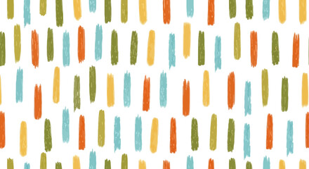 Colorful Brushstroke Pattern Seamless Abstract Background for Creative Design