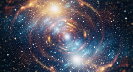 Fototapeta premium Cosmic Swirl Nebula - A mesmerizing of a swirling nebula, filled with vibrant colors and cosmic dust. Perfect for science fiction, space exploration, or astronomy projects