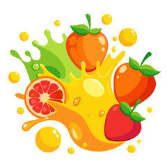 fruit juice splash