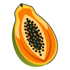 papaya with black seeds