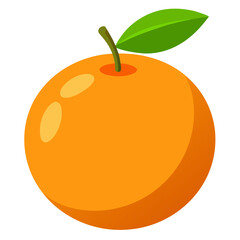 vector illustration of an orange
