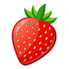 strawberry on white background