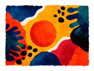 Handmade infant booties crafted from pastel yarn with soft cuffs, flat lay composition, isolated on transparent background