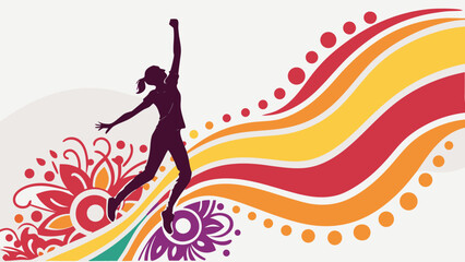 abstract Liquid splash shapes with vibrant grad