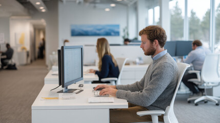 in modern office space advanced technologies and innovations drive automation of daily processes