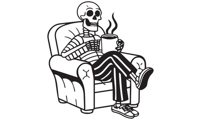 Skeleton Clipart Bundle – Human Anatomy, Smoking Skulls & Artistic Bone Illustrations