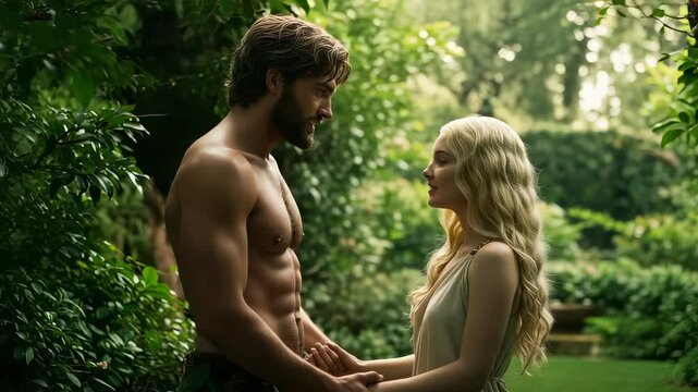 Adam and Eve in the Garden of Eden: A Cinematic Portrayal of Eternal Love