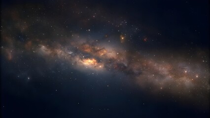 Fototapeta premium Glowing Galaxy in Deep Space Photo