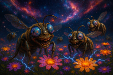 Landscapes of  The Interdimensional Bee Swarm