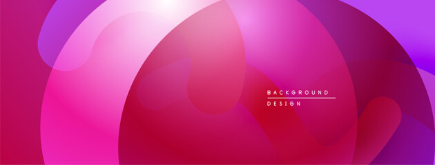 Abstract fluid shapes, vibrant pinks, purples. Modern design, smooth gradients create dynamic visual effect. Minimalist aesthetic.