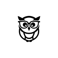 Owl Mono Line Logo Designs  Vector Illustration