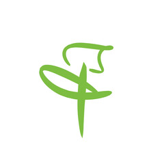 Logo eco – wektorowa grafika © Laura