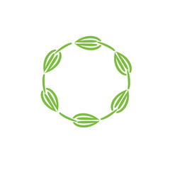 Logo eco – wektorowa grafika © Laura
