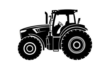Obraz premium Sleek Silhouette of a Modern Tractor Symbolic of Agriculture Innovation and Powerful Machinery Used in Contemporary Farming Practices