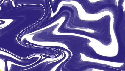 Abstract blue background with flowing liquid waves, metallic curves, and artistic light patterns