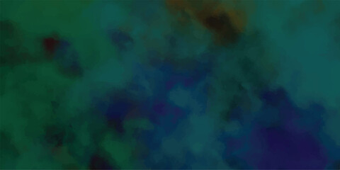 Atmospheric painted swirls in deep greens blues and purples creates a dynamic and evocative design for digital art applications